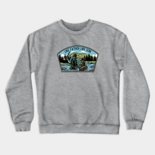 like father like son fly fishing Crewneck Sweatshirt